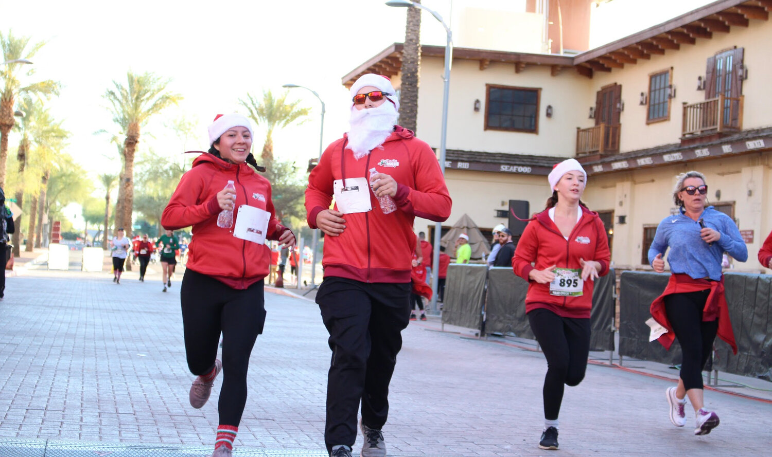 A look at a previous Santa Hustle at Westgate in Glendale.