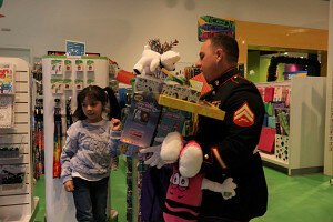 The Phoenix/Maricopa County Toys for Tots campaign benefited from a recent shopping spree at the Chandler Fashion Center's Crayola Experience.
