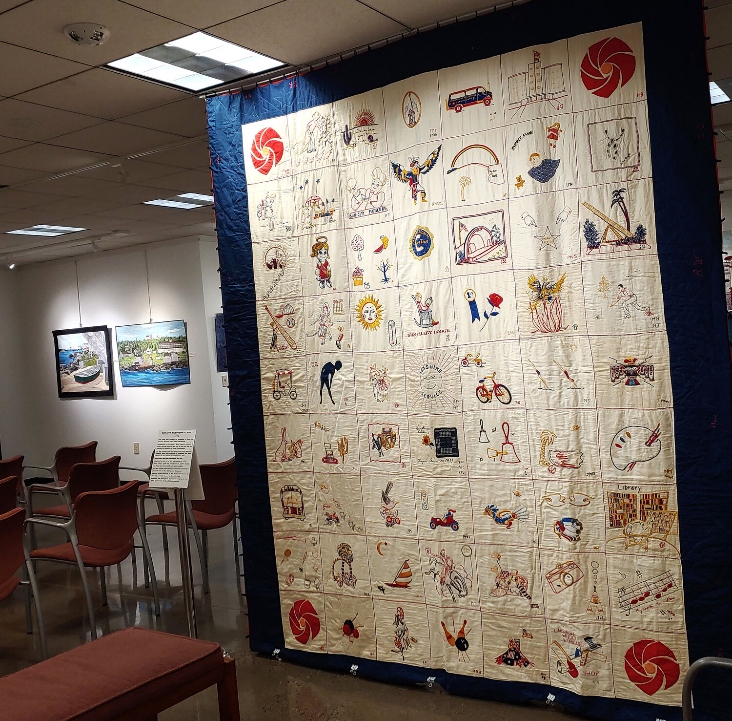The Sun City Bicentennial Quilt, created by residents in 1976 and currently on display at the West Valley Art Museum in Peoria, has been on public display only six times.