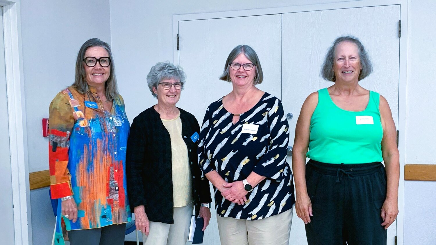 The 2024 election of officers for the Sun City West Waterfitness Club took place at the club’s meeting Nov. 14. The newly elected officers are, from left, President Sandra Forsey, Vice President Jean Heinen, Treasurer Brenda Rozwod and Secretary Char Berry.