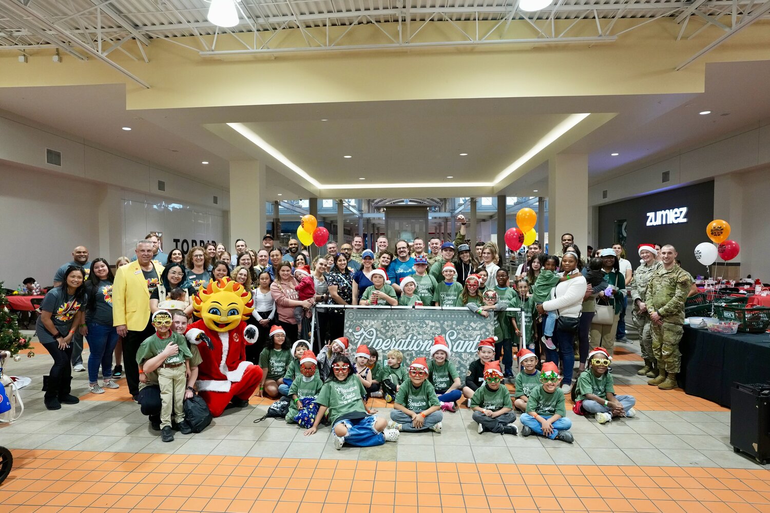 A group of 40 children of deployed parents from Luke Air Force Base came together for the seventh annual Operation Santa shopping spree Dec. 7 in Glendale. Fiesta Bowl Charities teams up with Dick’s Sporting Goods and Fighter Country Foundation for the holiday event.
