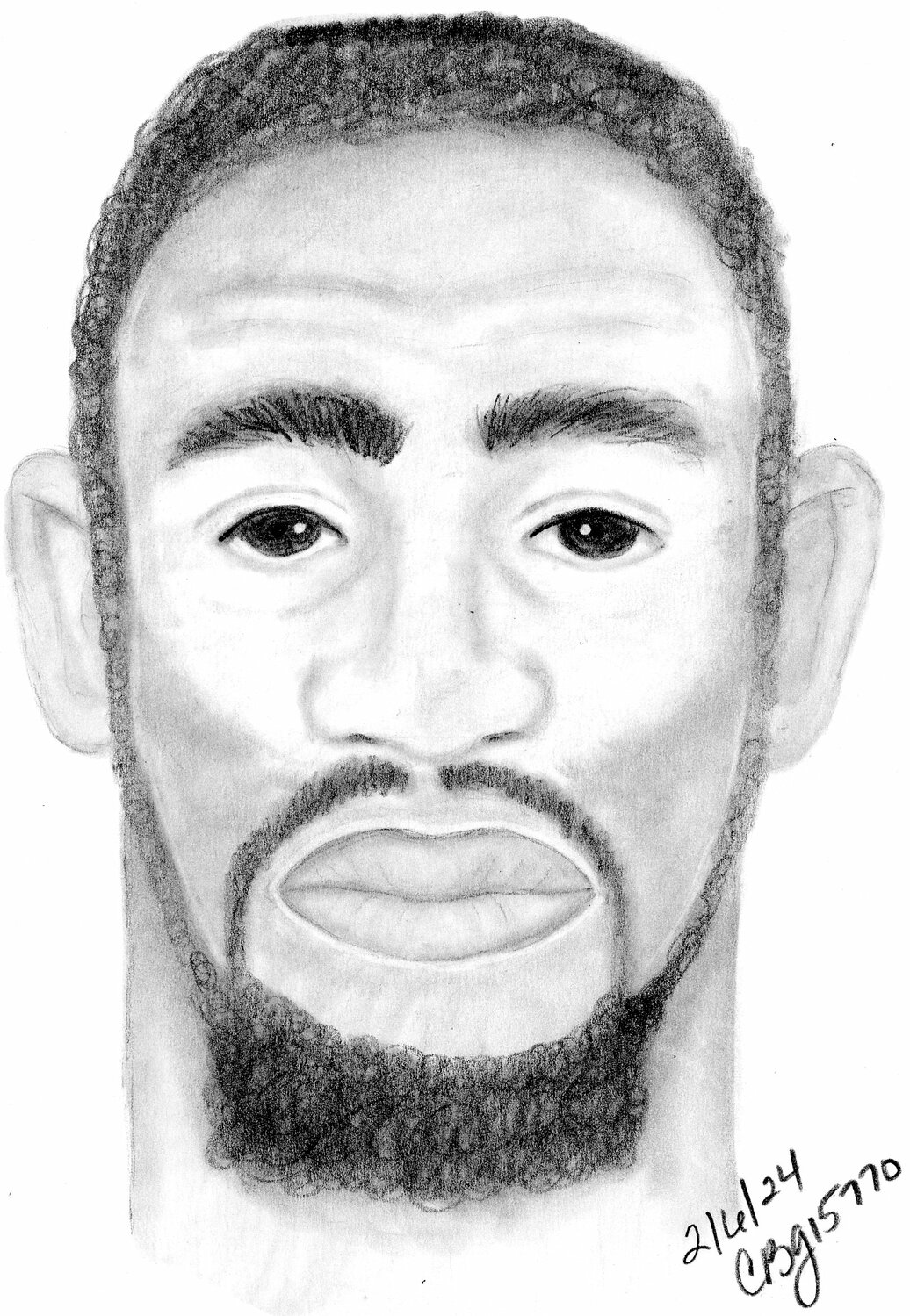 The Mesa Police Department on Tuesday released this 
composite sketch of the suspect in a recent attempted sexual assault.