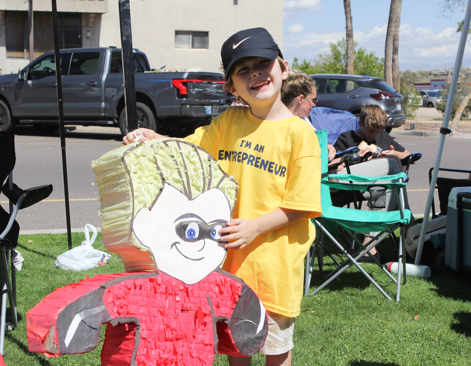 Athy M.'s slime was a big hit at Children's Entrepreneur Market.