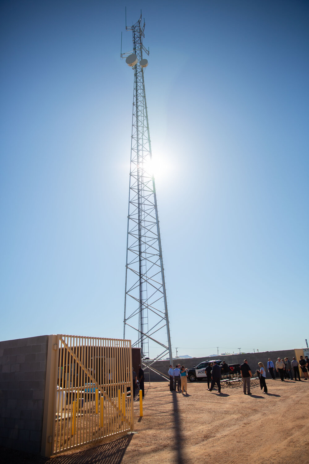 The new tower, known as H60 (for Highway 60), will improve the coverage area for public safety radios, especially for northeast Mesa, Apache Junction and Queen Creek.