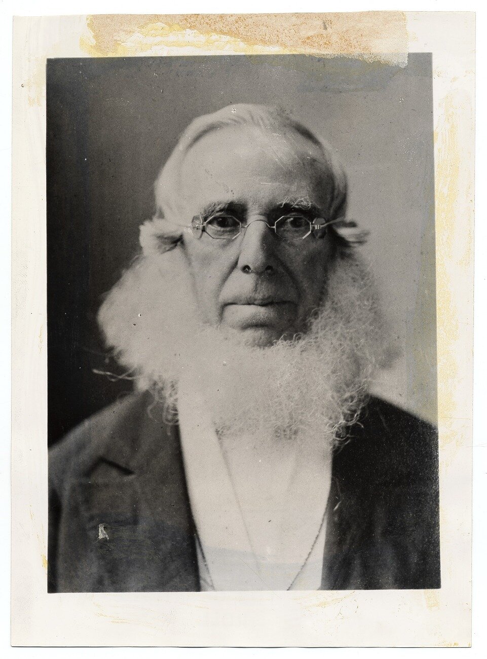 Undated public domain image of Peter Cooper. Photographer unknown; copy print by Brown Brothers, New York.