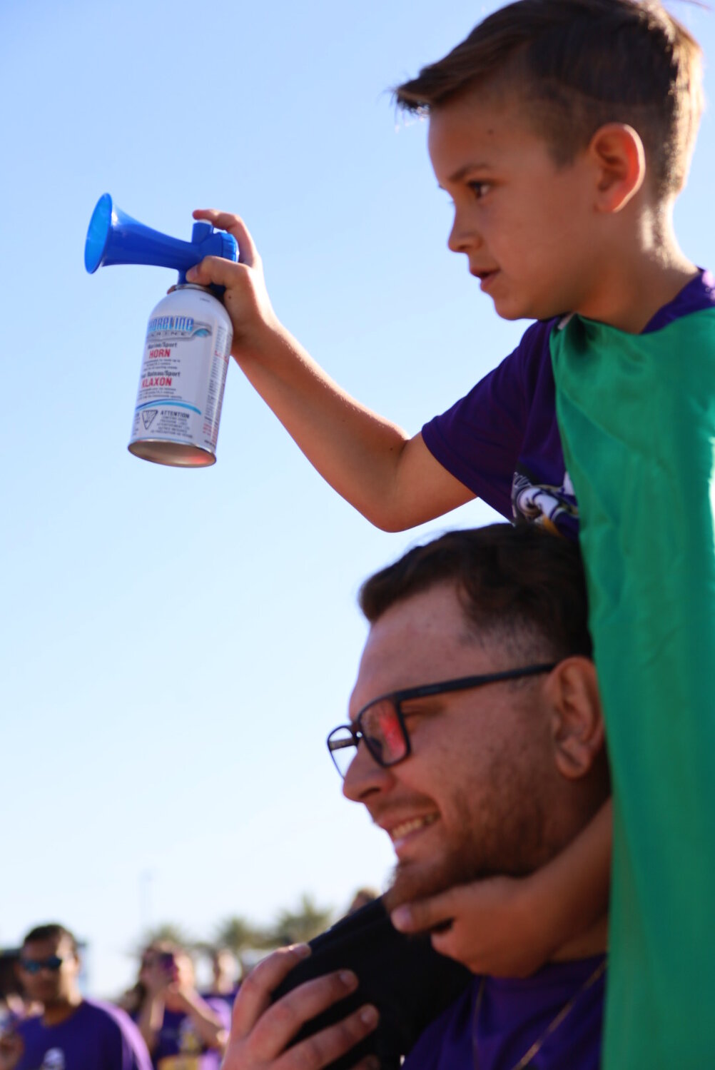 Childhood cancer survivor Anthony Paoletti, then 7, served as race starter for the 2024 Run to Fight Children’s Cancer.